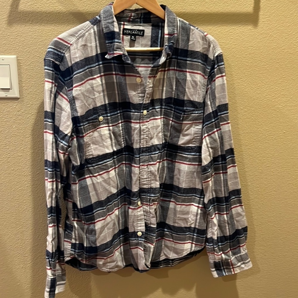 J Crew light weight mens flannel